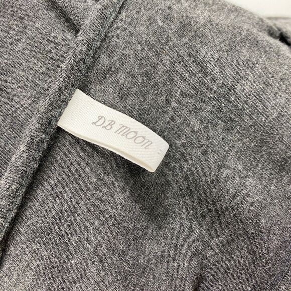 DB Moon Womans Gray Knit Dress Medium Fit N Flare Pockets Boho Peasant Casual - Picture 10 of 12